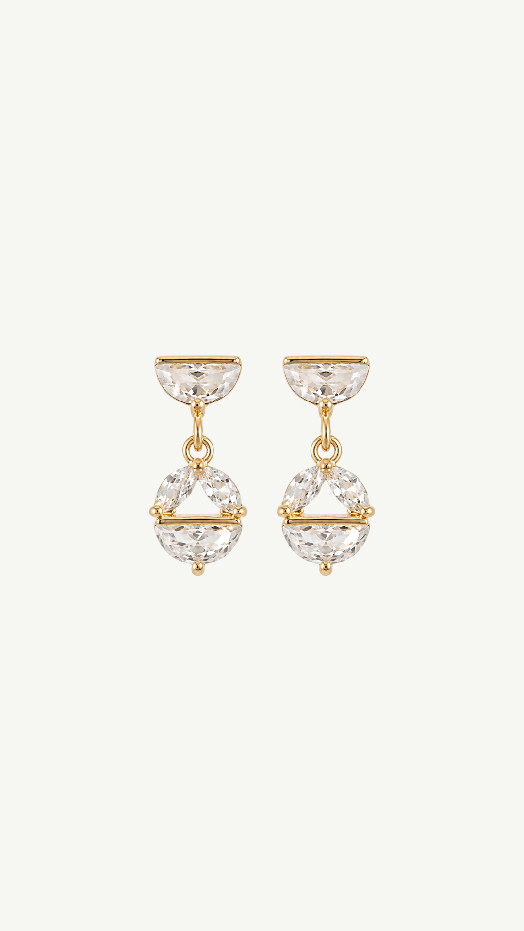 Micro Glass Drop Earrings
