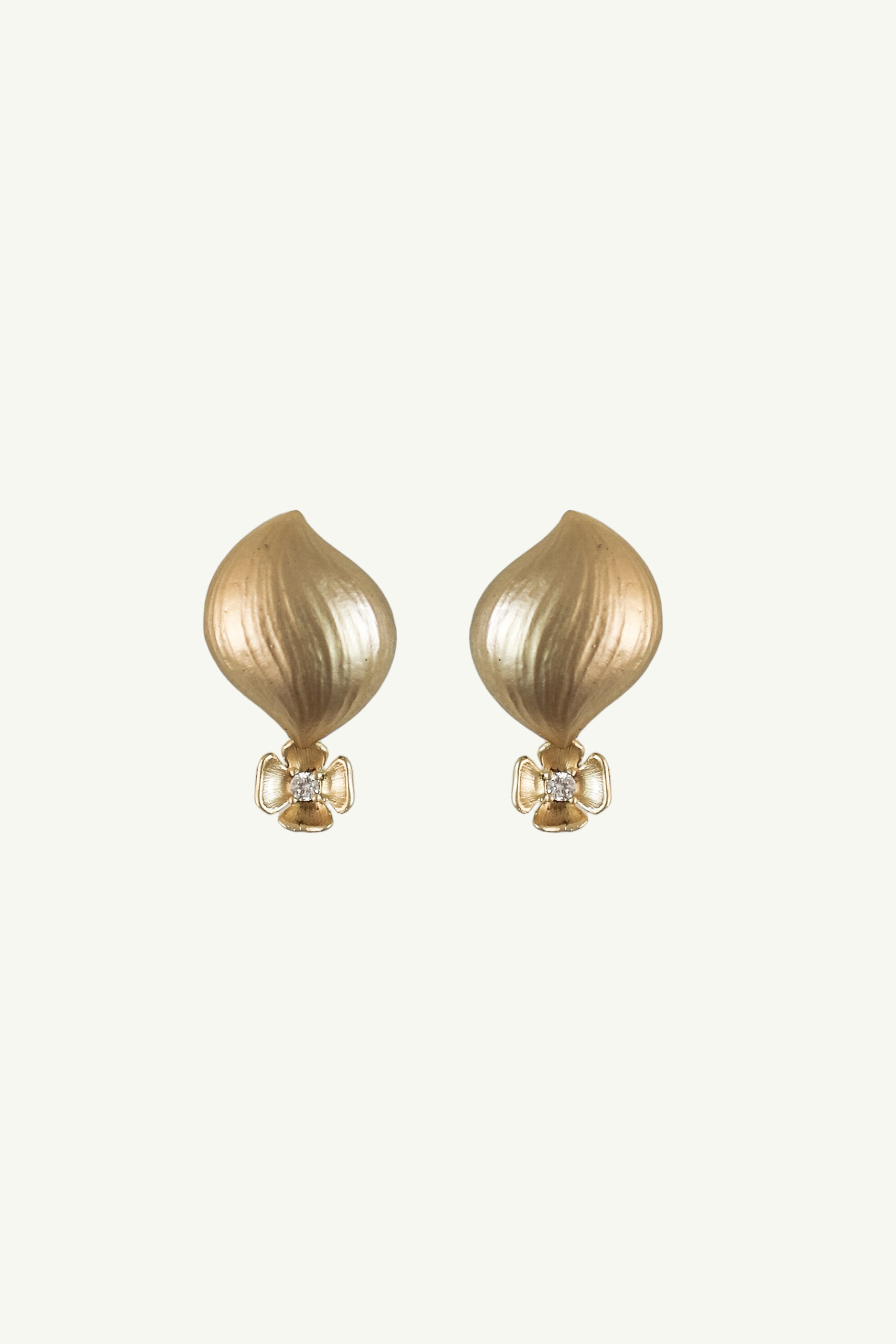 Floral Orb Drop Earrings