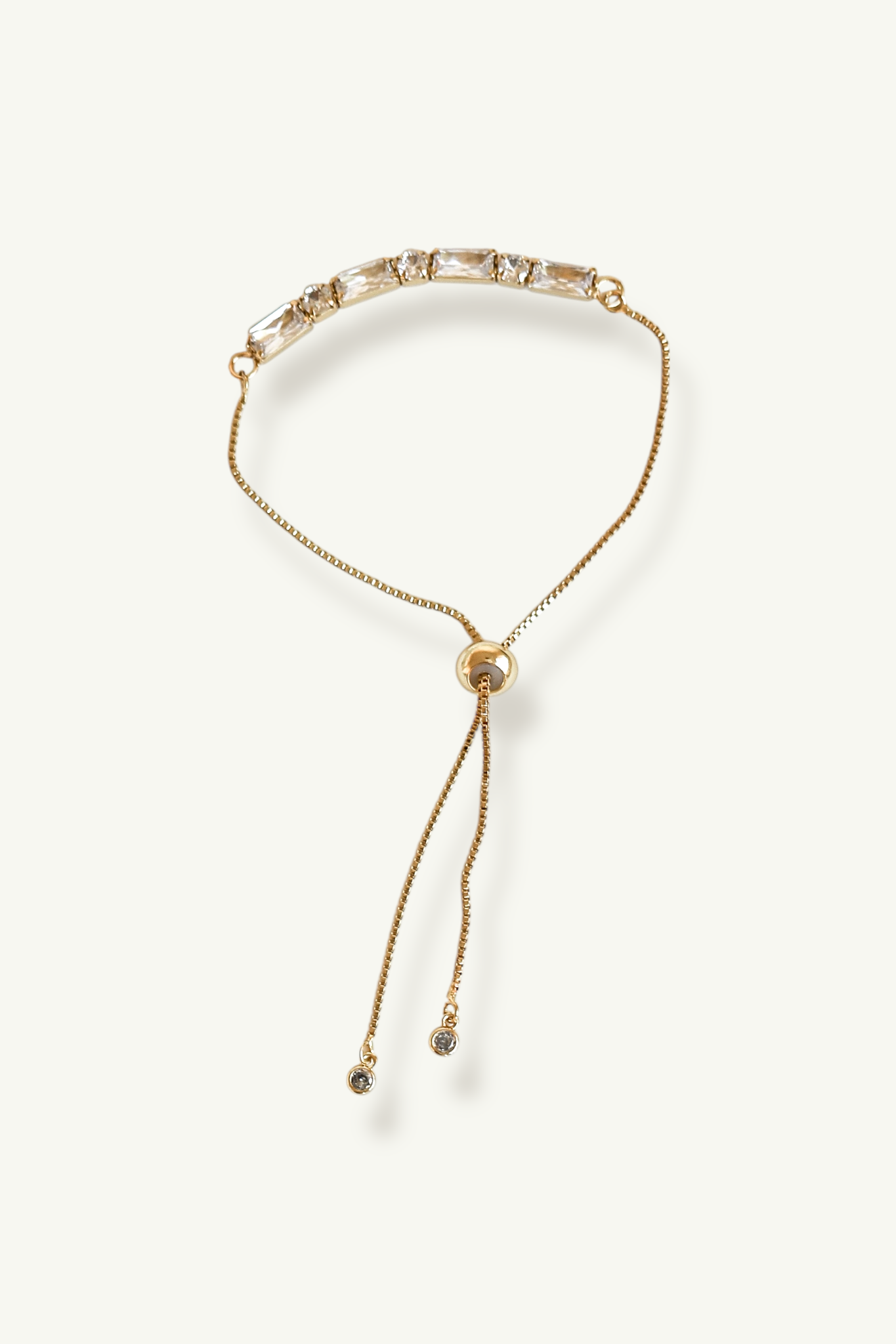 Baguette Gold Bolo Bracelet