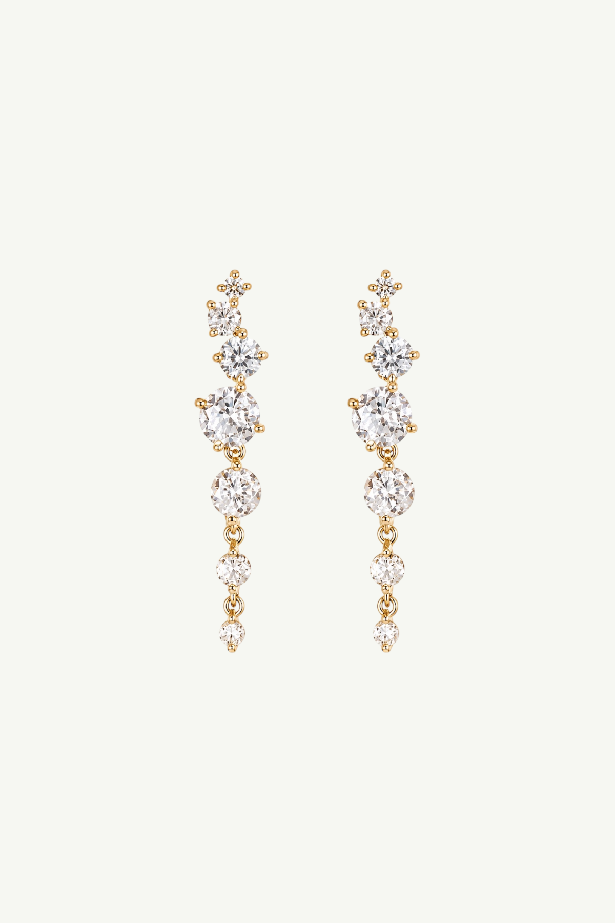 Crystal Cluster Drop Earrings