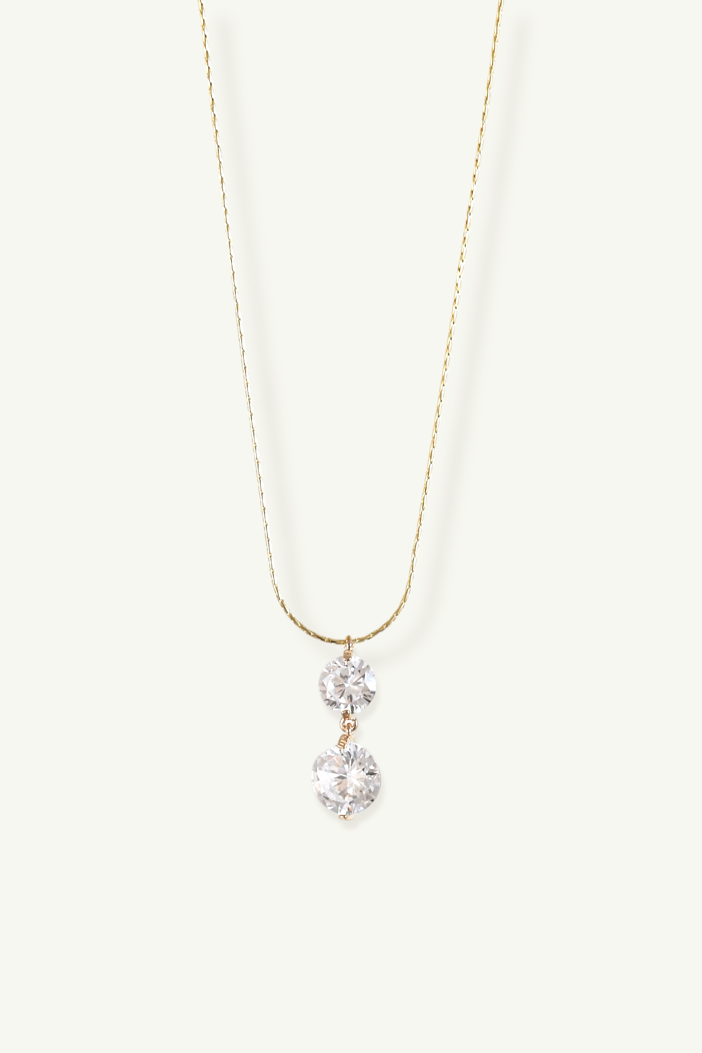 Round Crystal Pendant Necklace