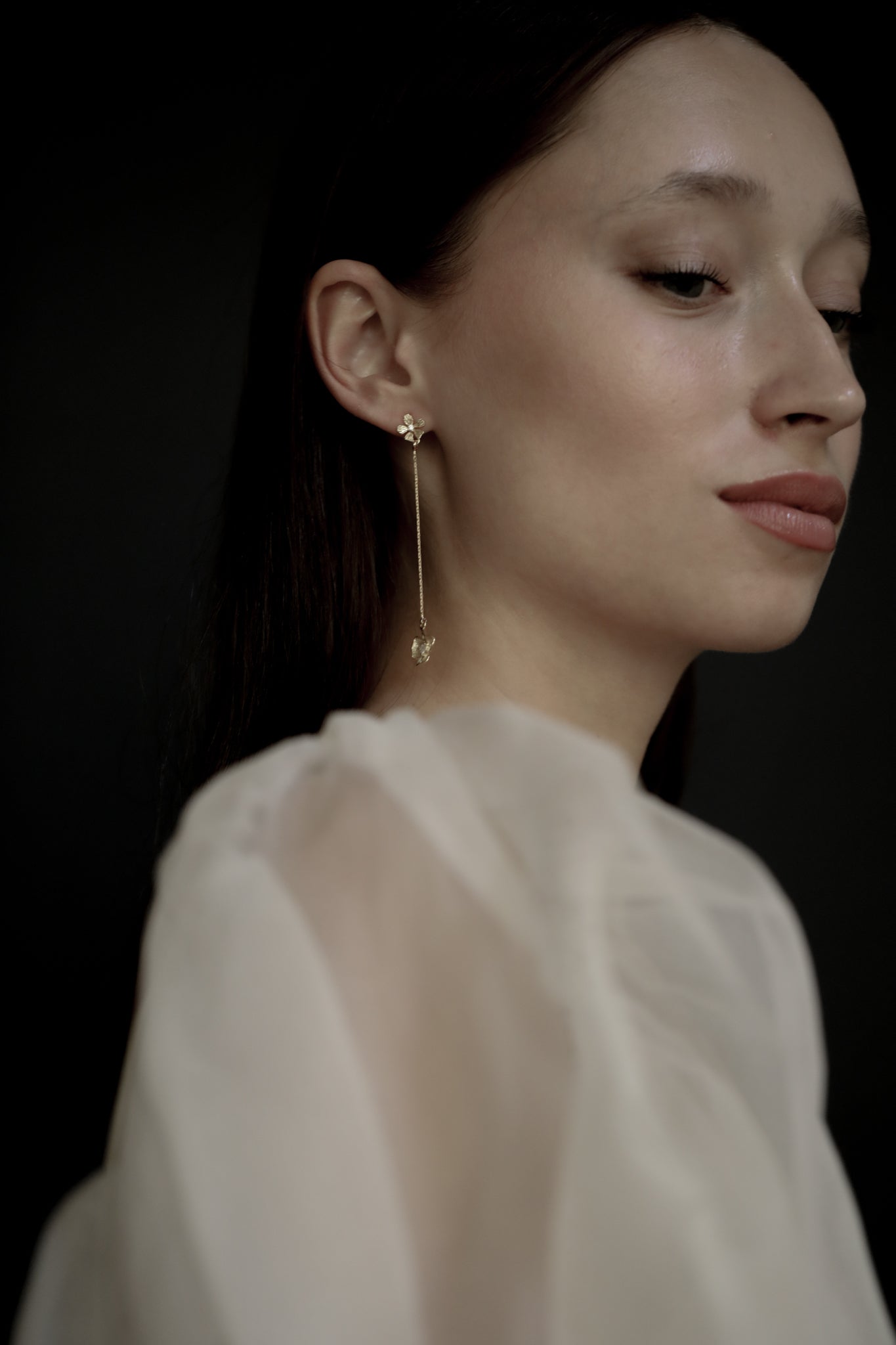 Floral Micro Strand Earrings
