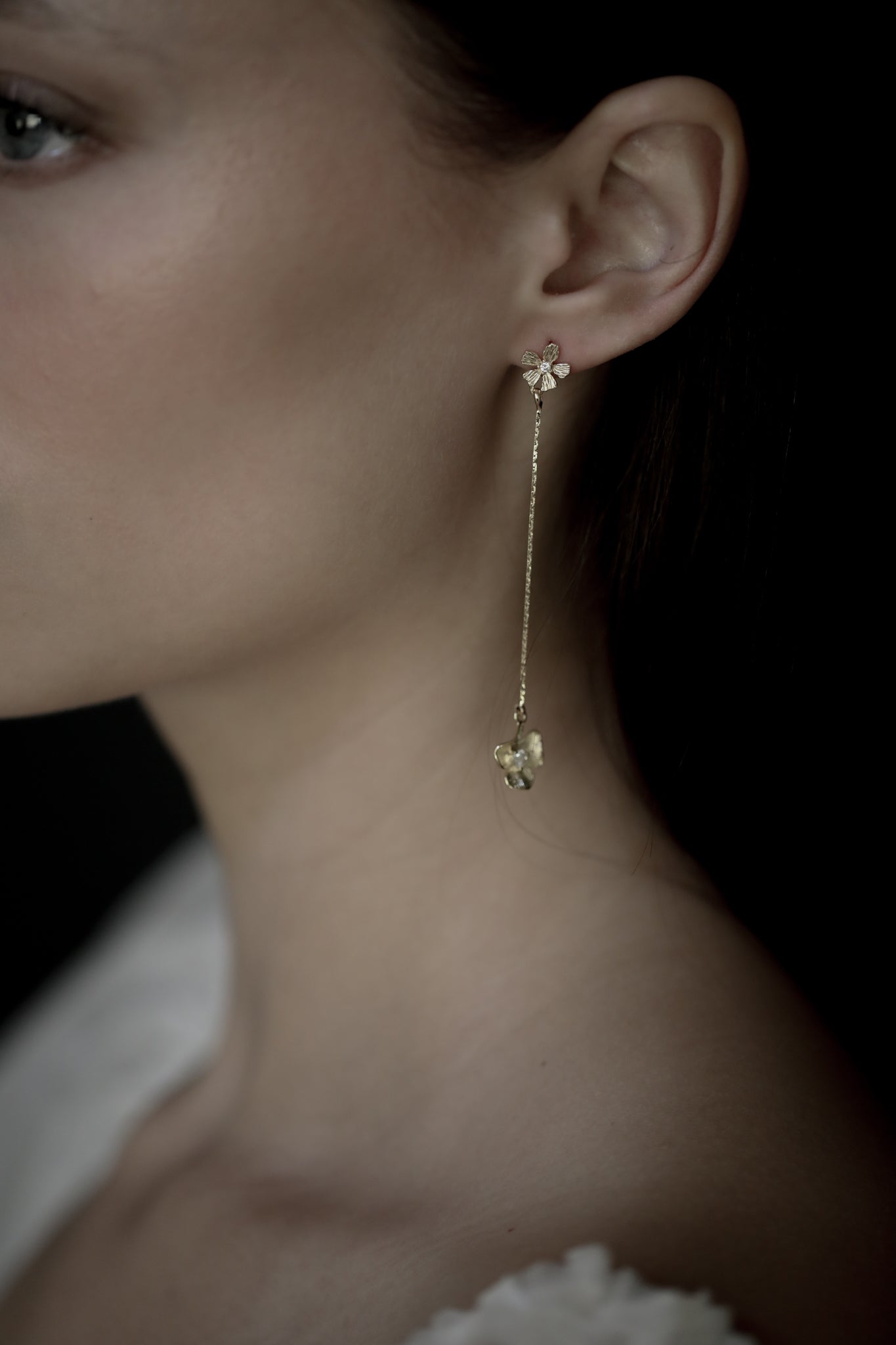 Floral Micro Strand Earrings