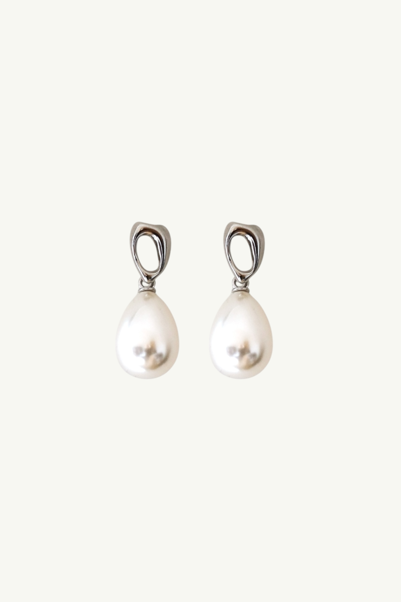 Gilded Pearl Drop Earrings