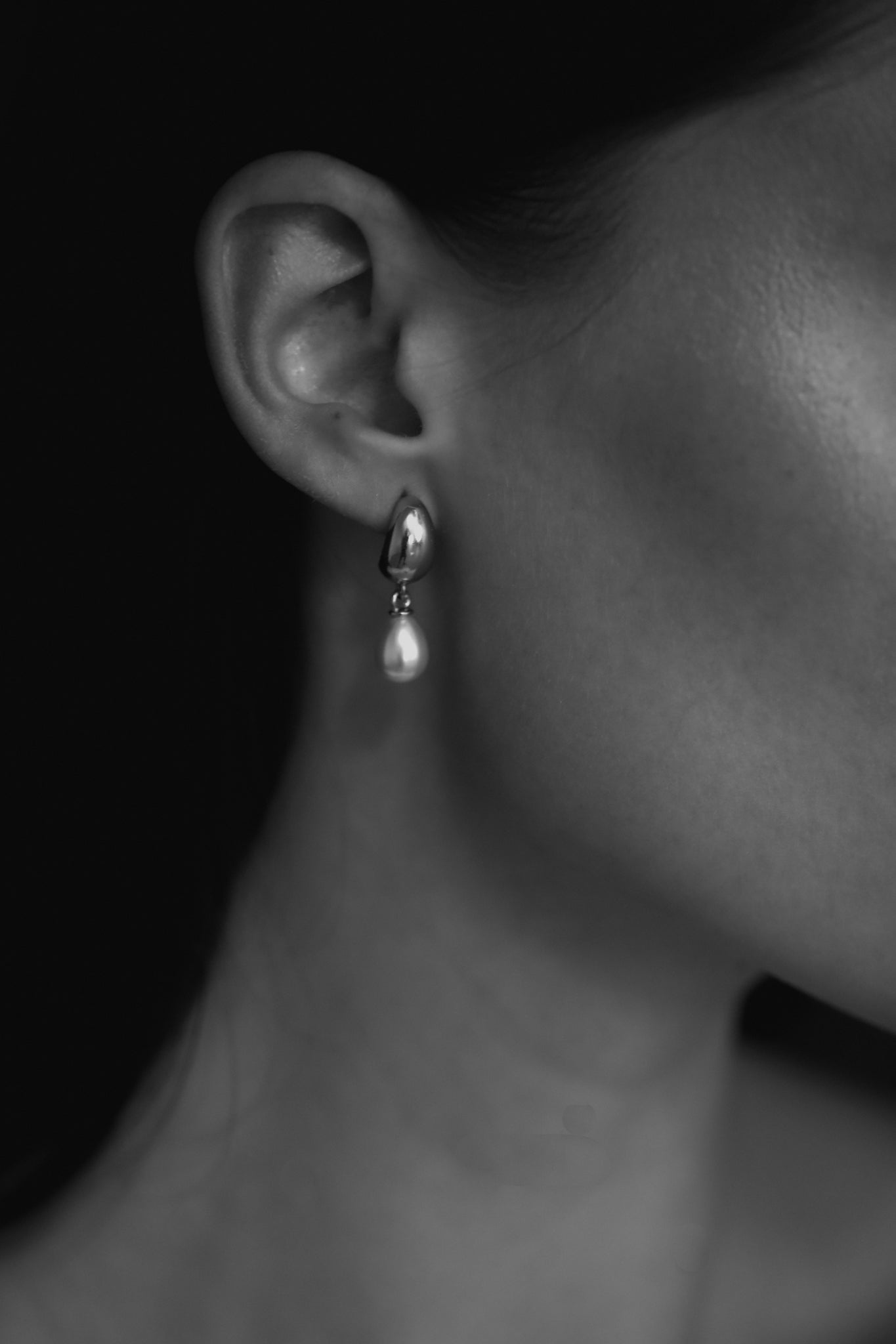 Orb Pearl Drop Earrings