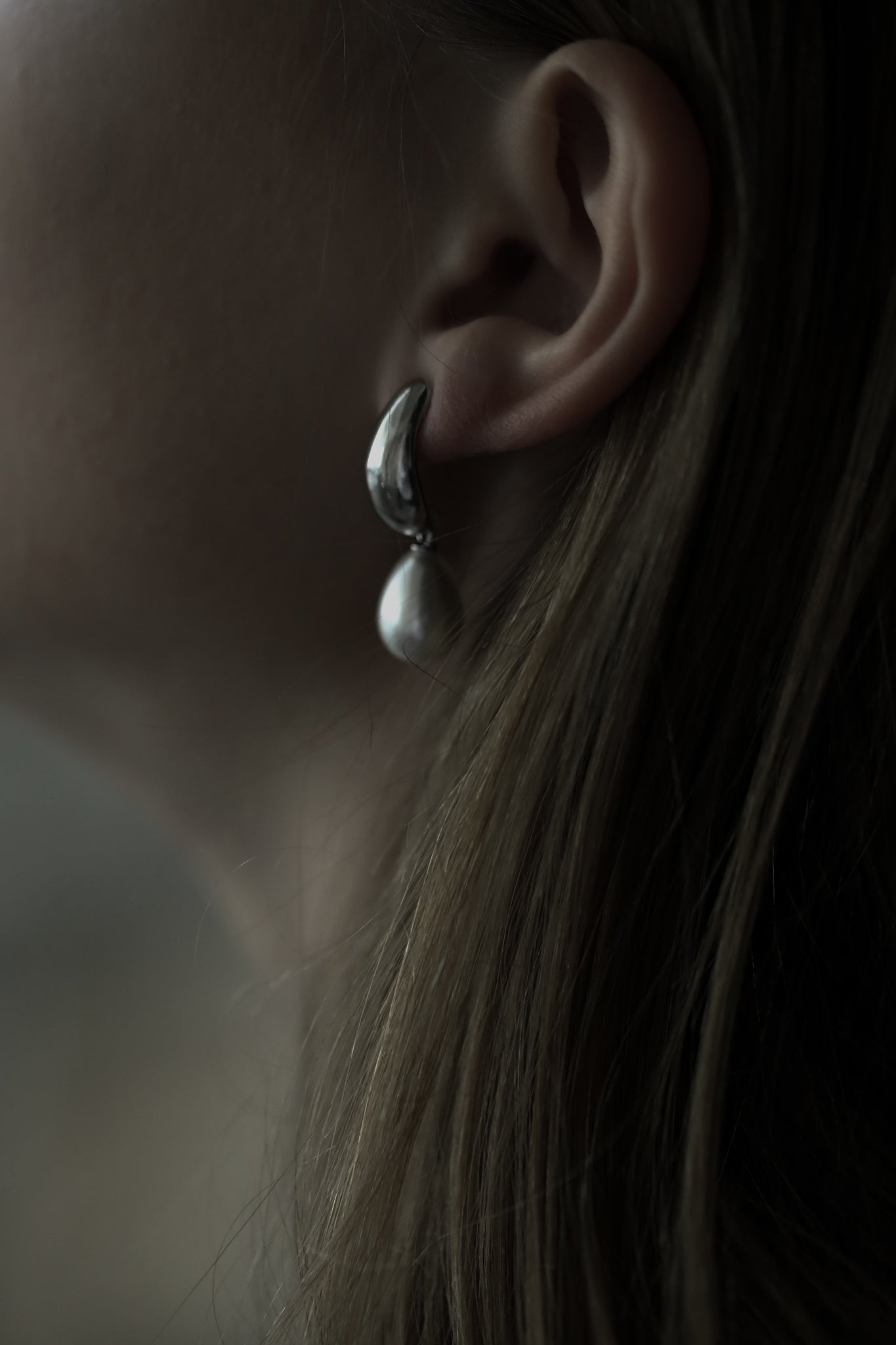 Oversized Orb Pearl Drop Earrings