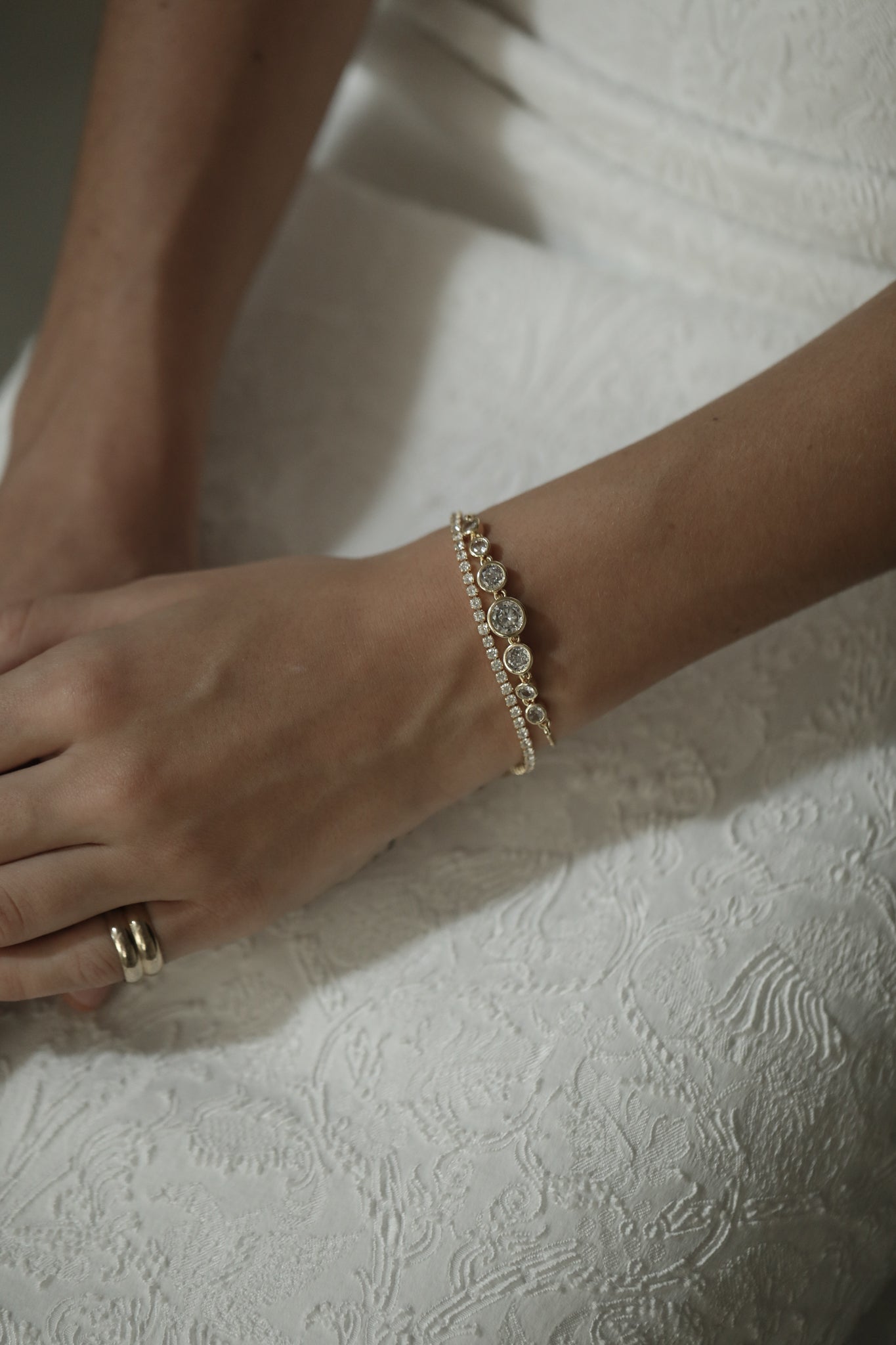 Dainty Crystal Tennis Bracelet