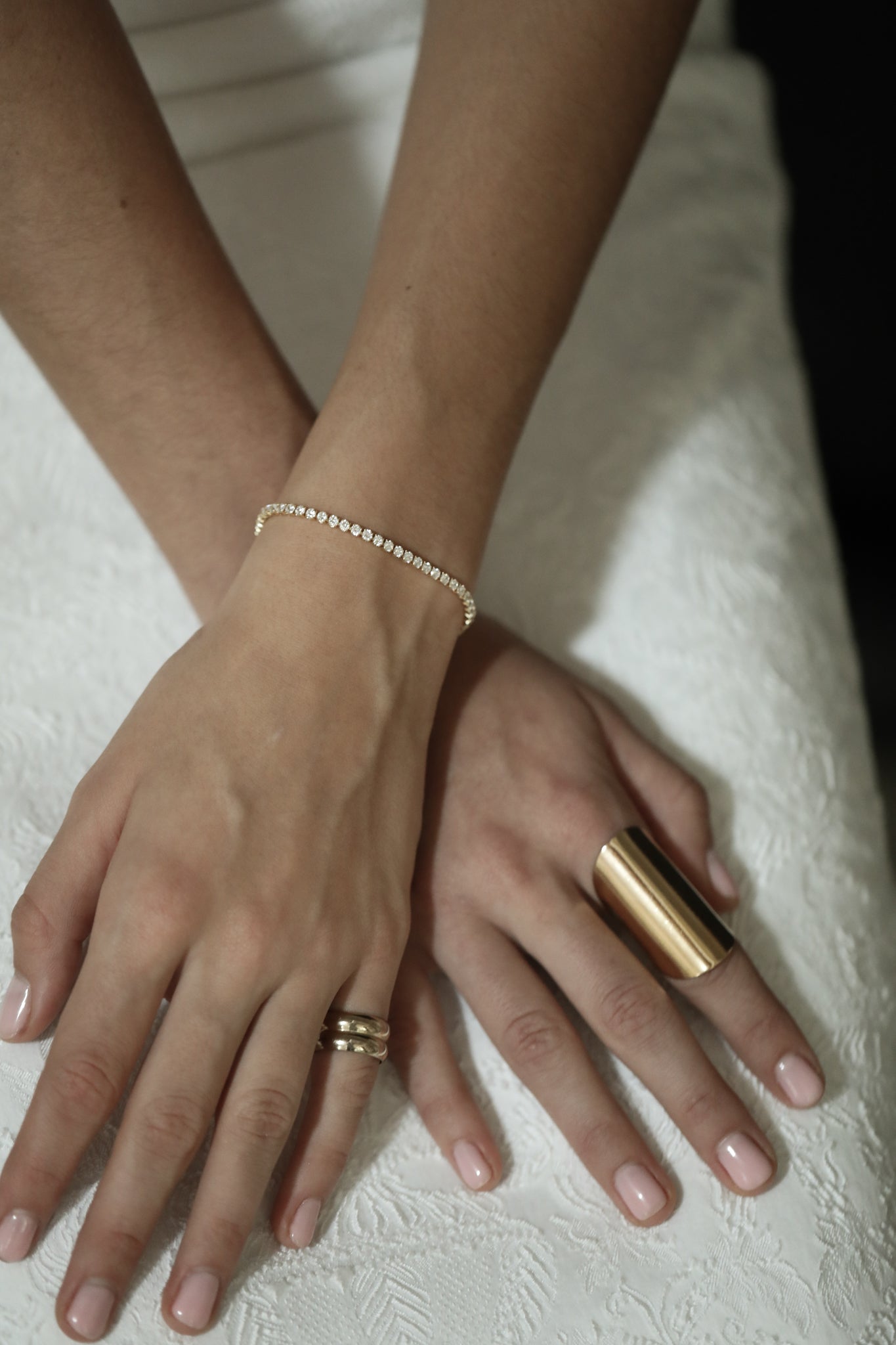 Dainty Crystal Tennis Bracelet