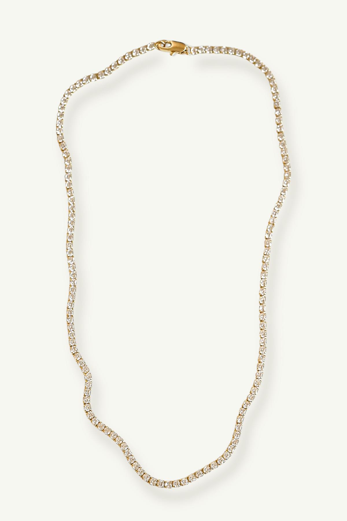 Dainty Crystal Tennis Necklace | Studio Bride display picture 2