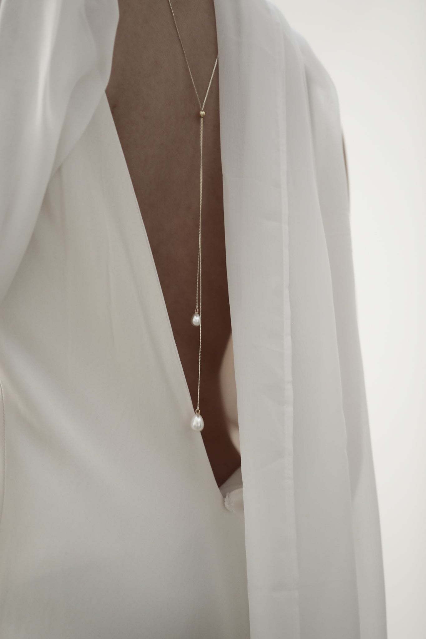 Pearl Lariat Necklace