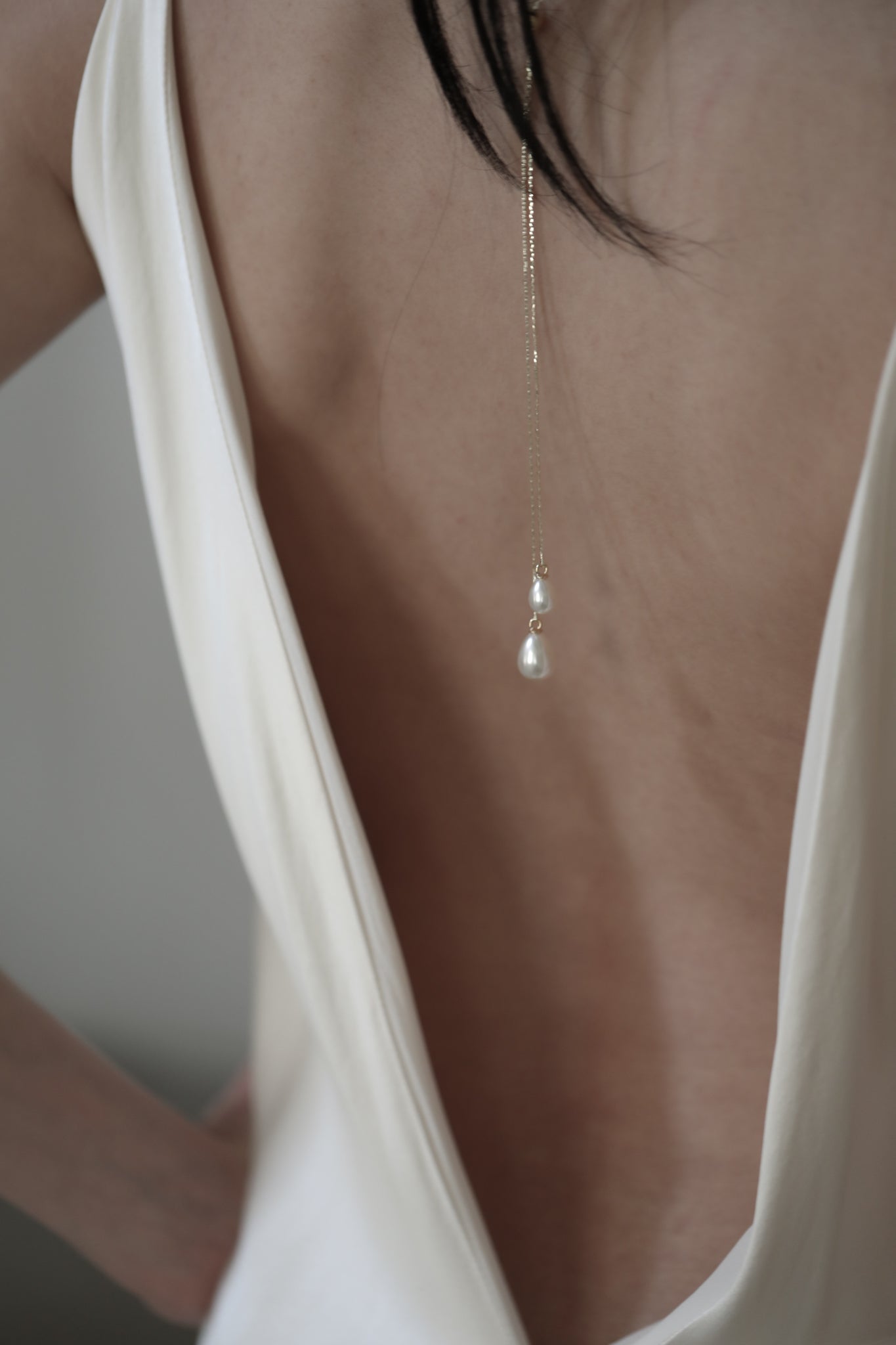 Pearl Lariat Necklace