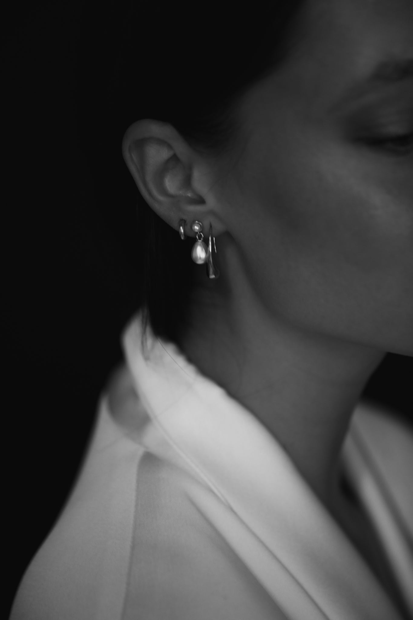 Pearl Micro Drop Earrings