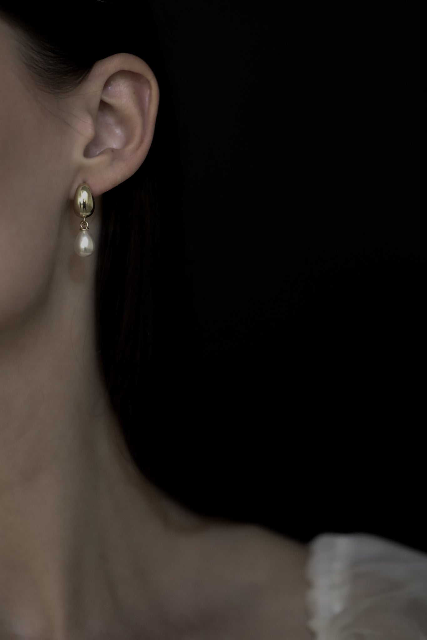 Orb Pearl Drop Earrings