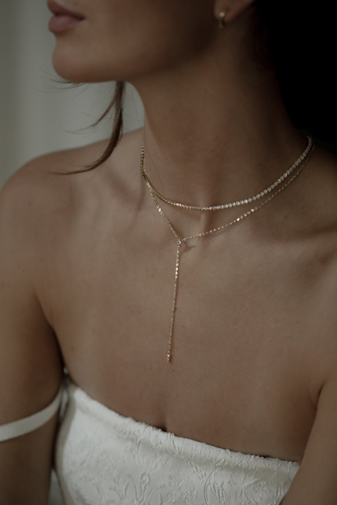 Dainty Crystal Tennis Necklace