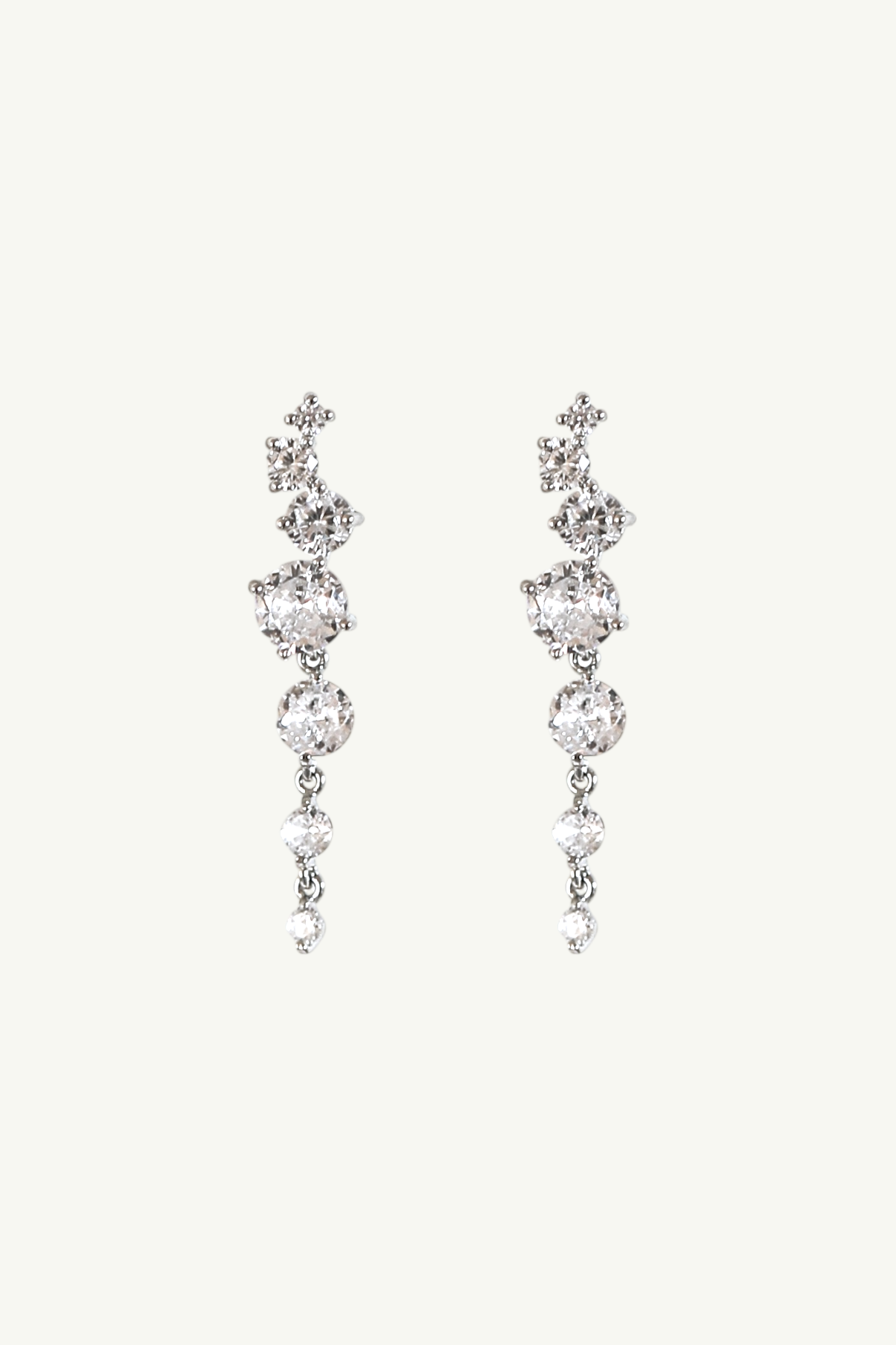 Crystal Cluster Drop Earrings