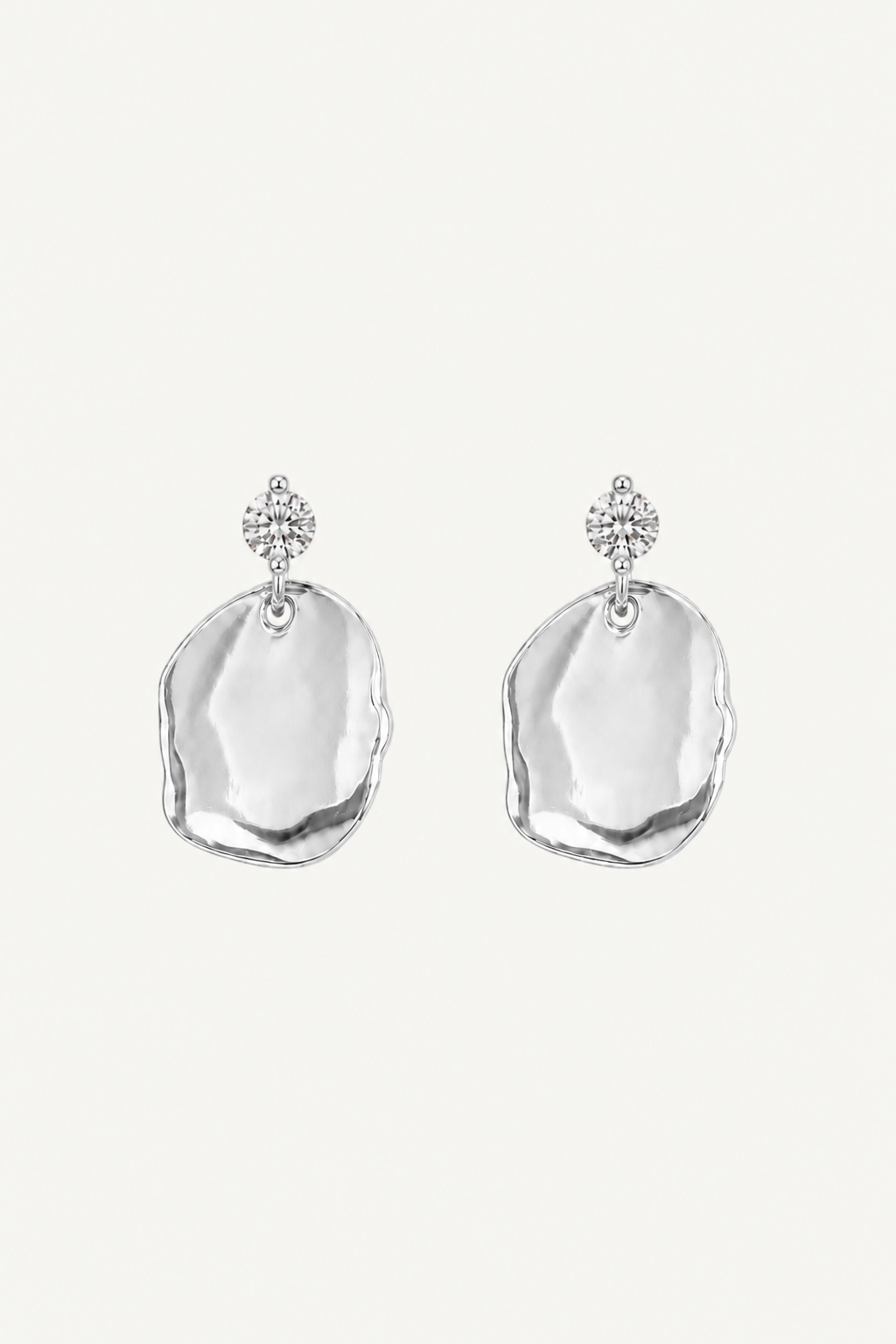 Sculptural Glimmer Drop Earrings