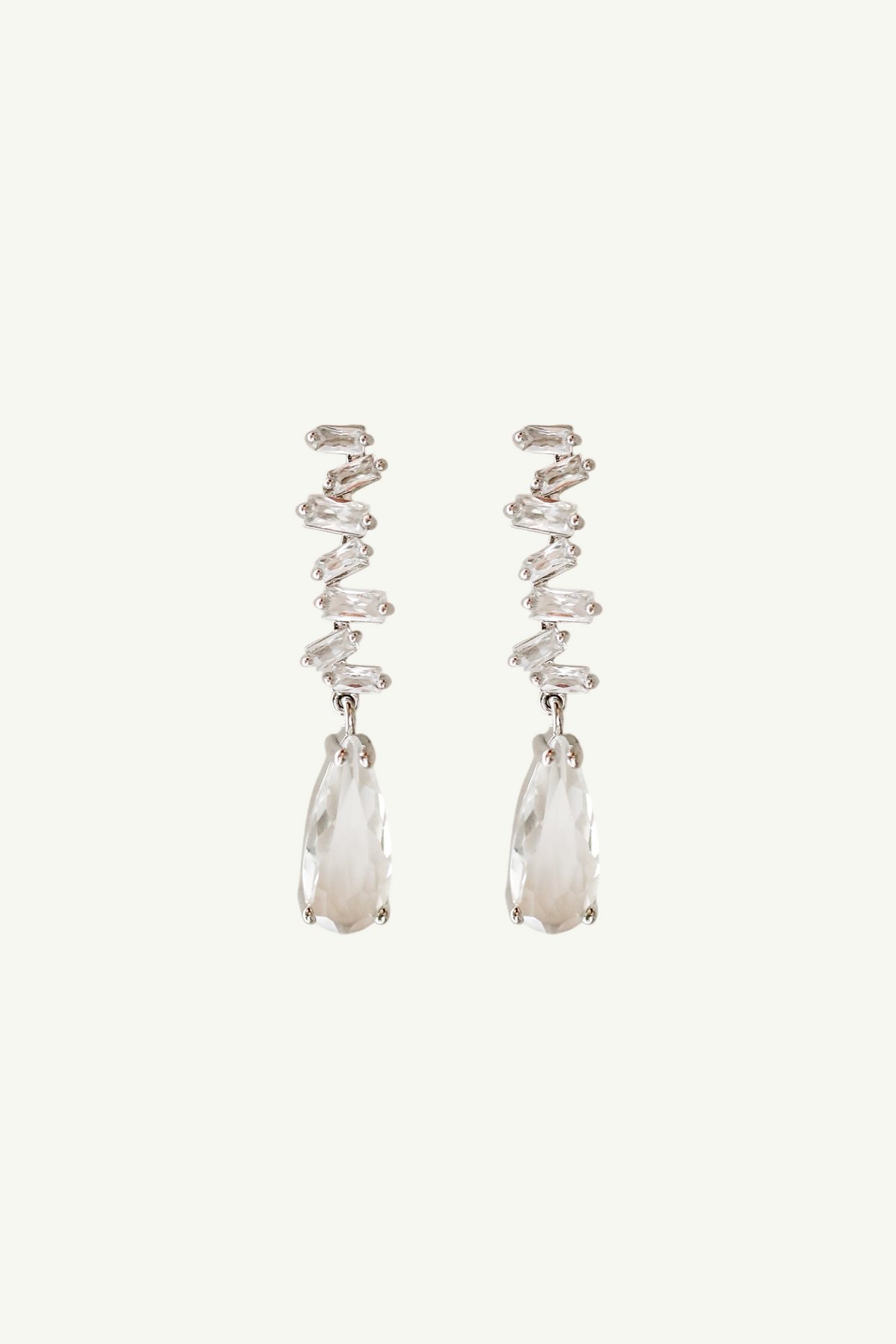 Stacked Dewdrop Earrings | Studio Bride NWOT WA Studios Bronze and Crystal Drop Earrings main image 0