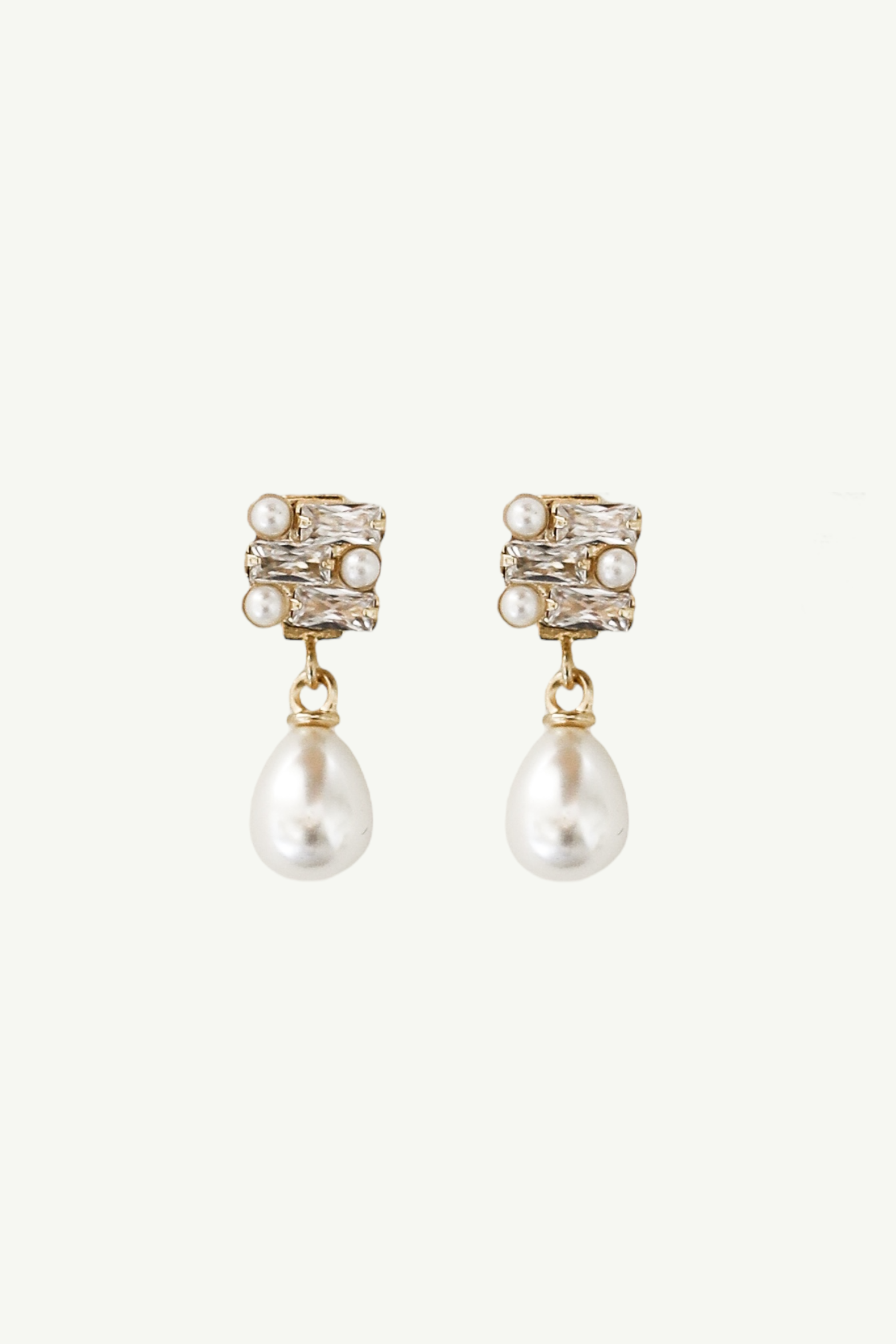 Baguette Deco Pearl Drops