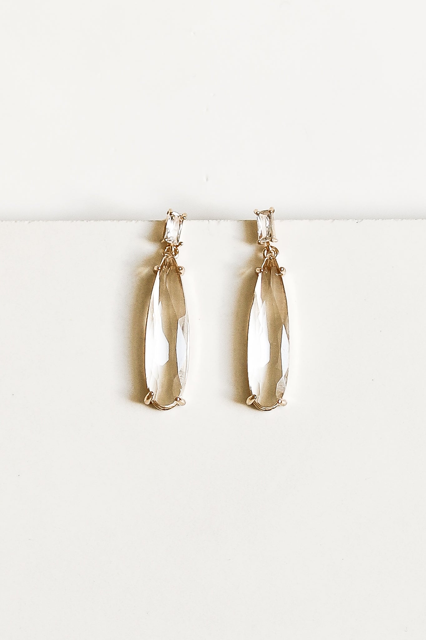 Baguette Dewdrop Earring