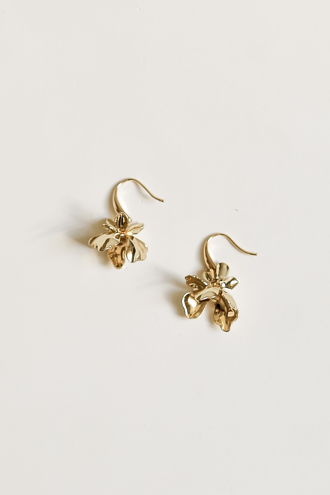 Floral Abstract Drop Earrings