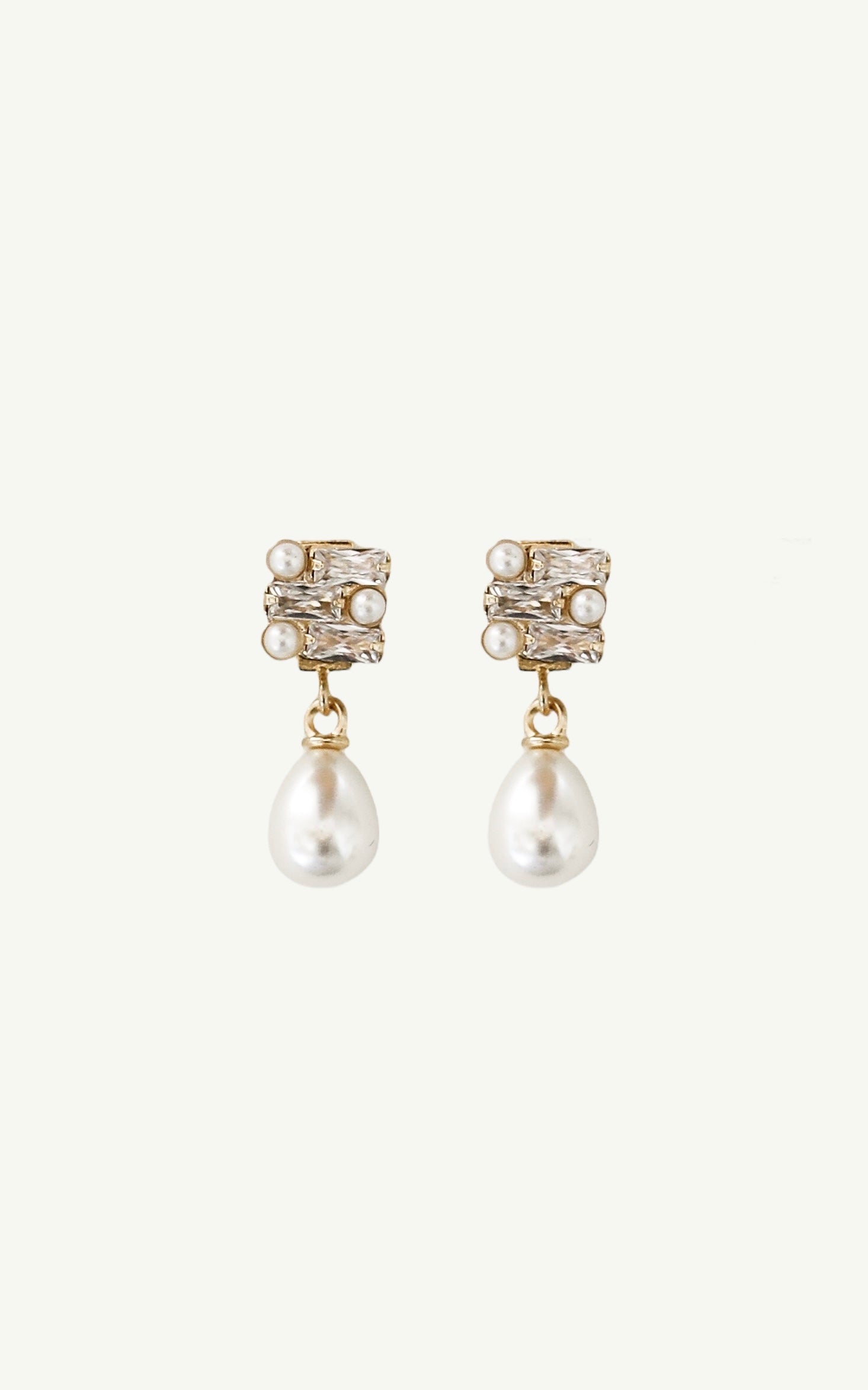 Baguette Deco Pearl Drops