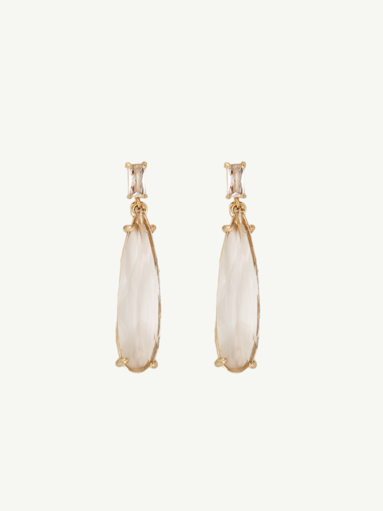 Baguette Dewdrop Earring