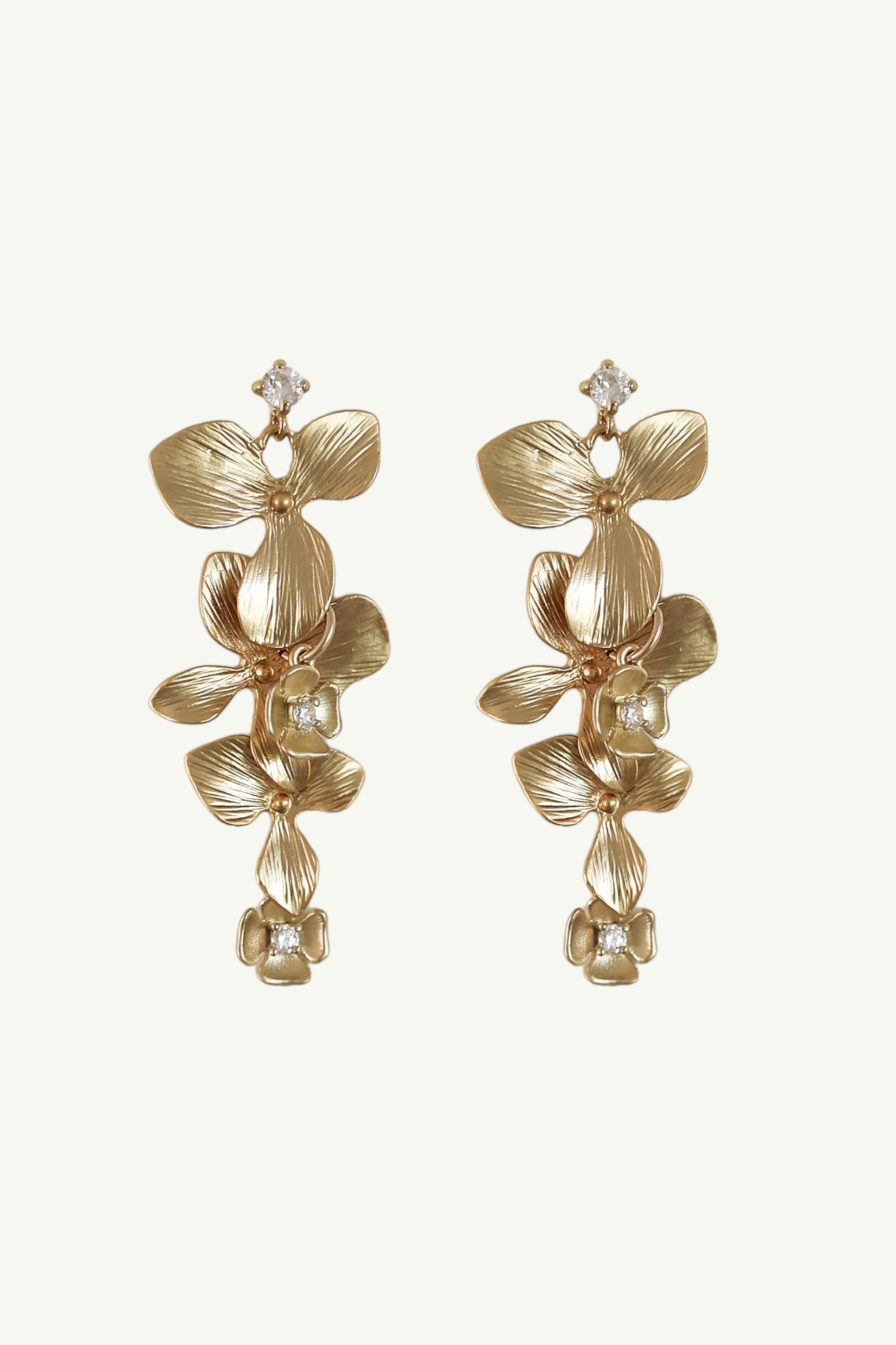 Floral Cascading Drop Earrings