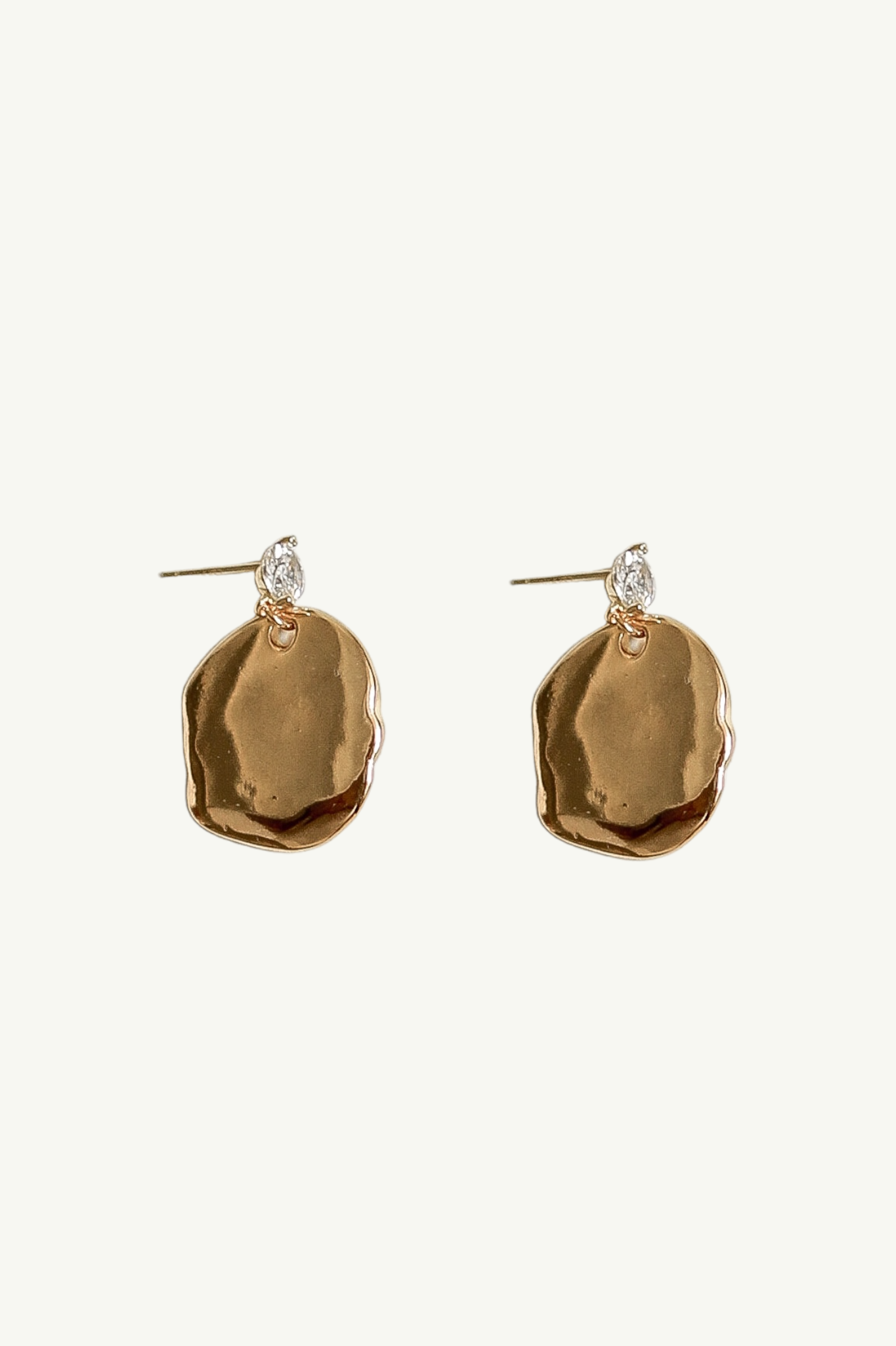 Sculptural Glimmer Drop Earrings