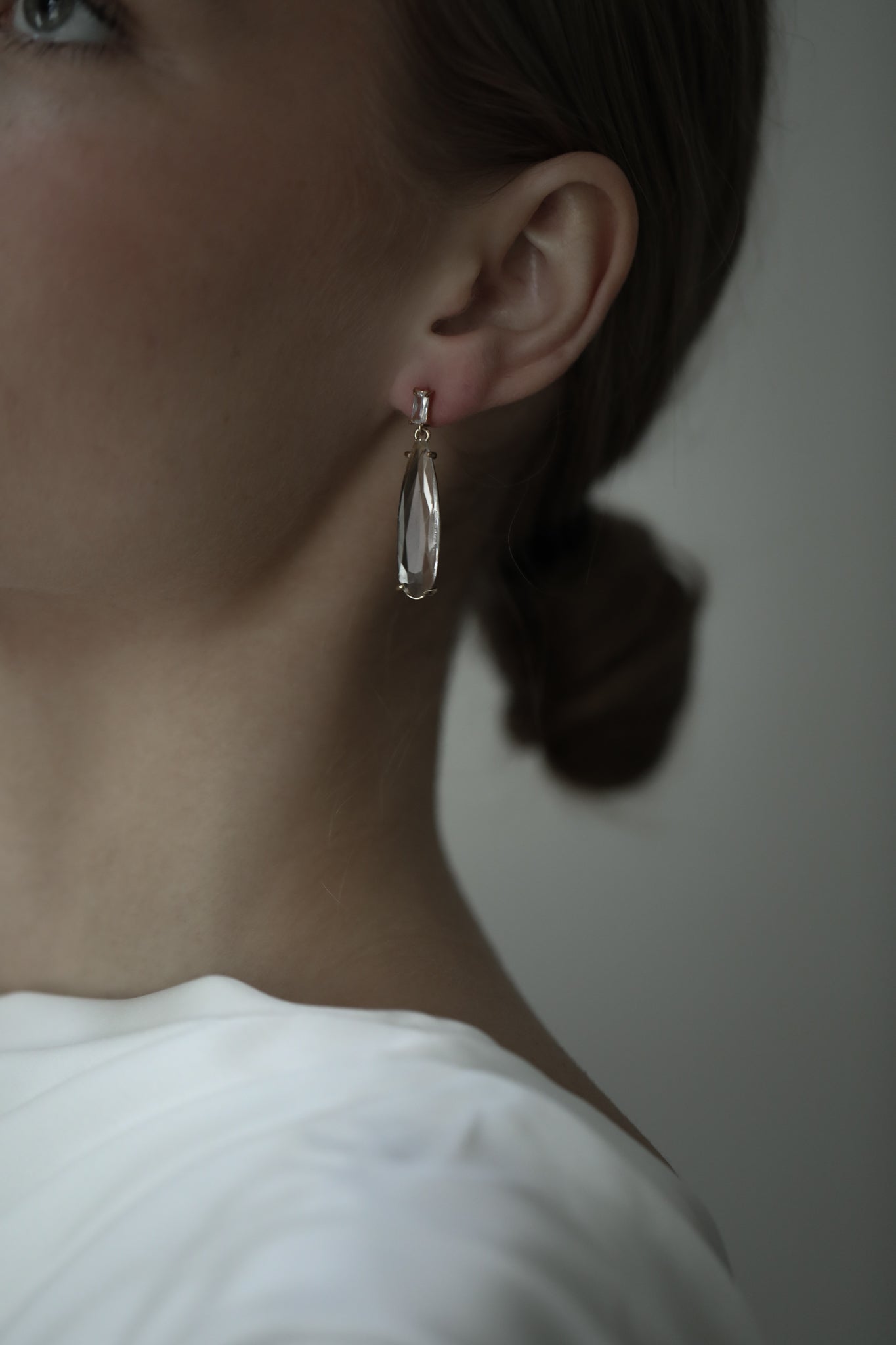 Baguette Dewdrop Earring