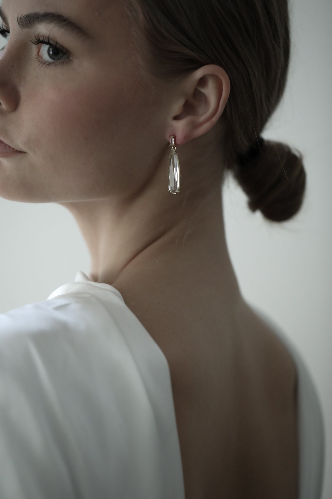 Baguette Dewdrop Earring