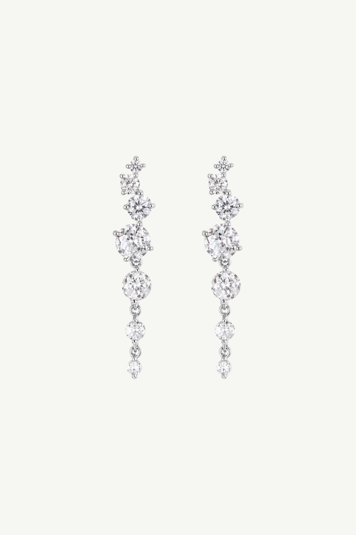 Crystal Cluster Drop Earrings