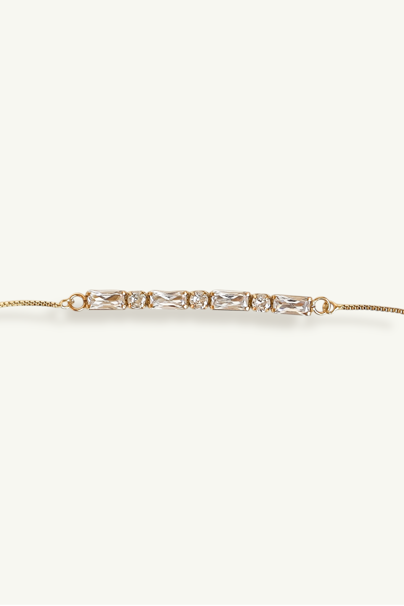 Baguette Gold Bolo Bracelet