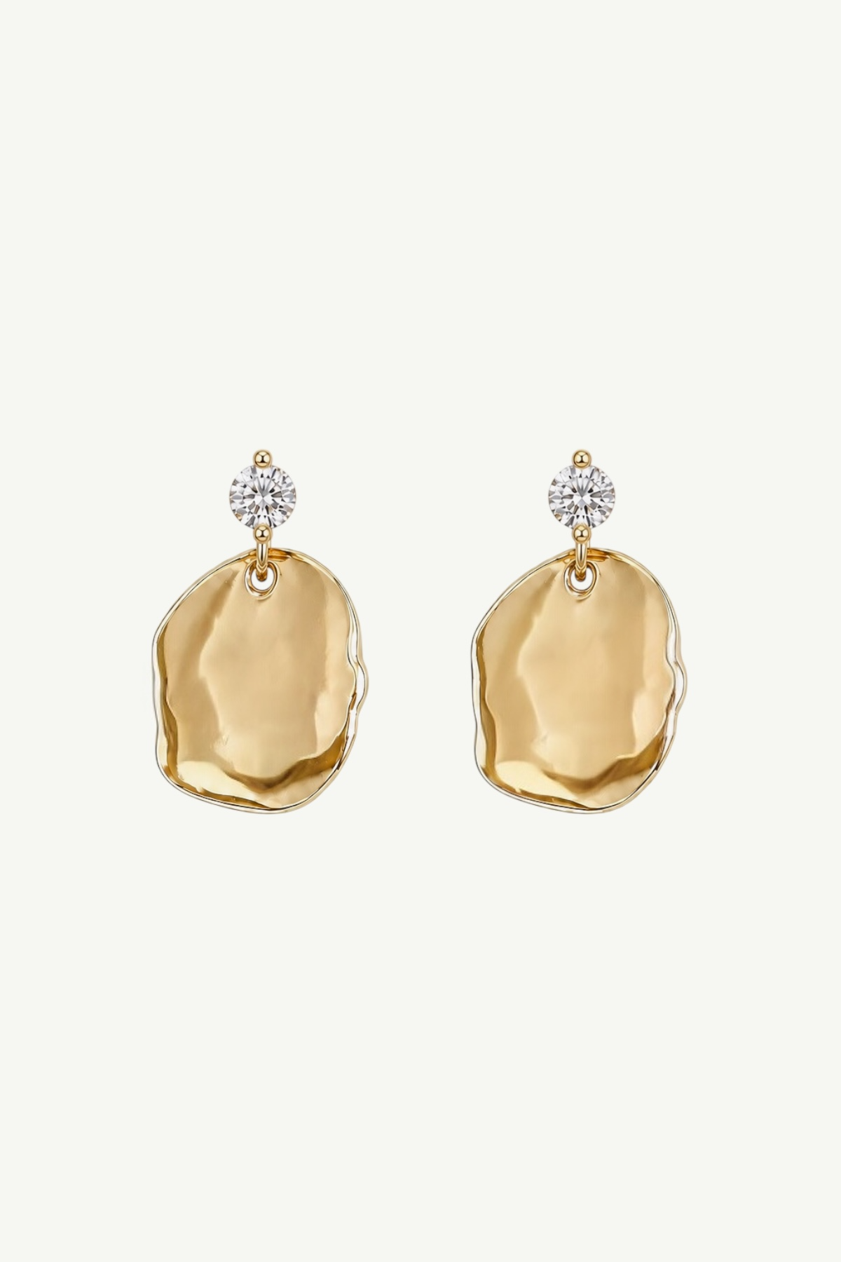 Sculptural Glimmer Drop Earrings