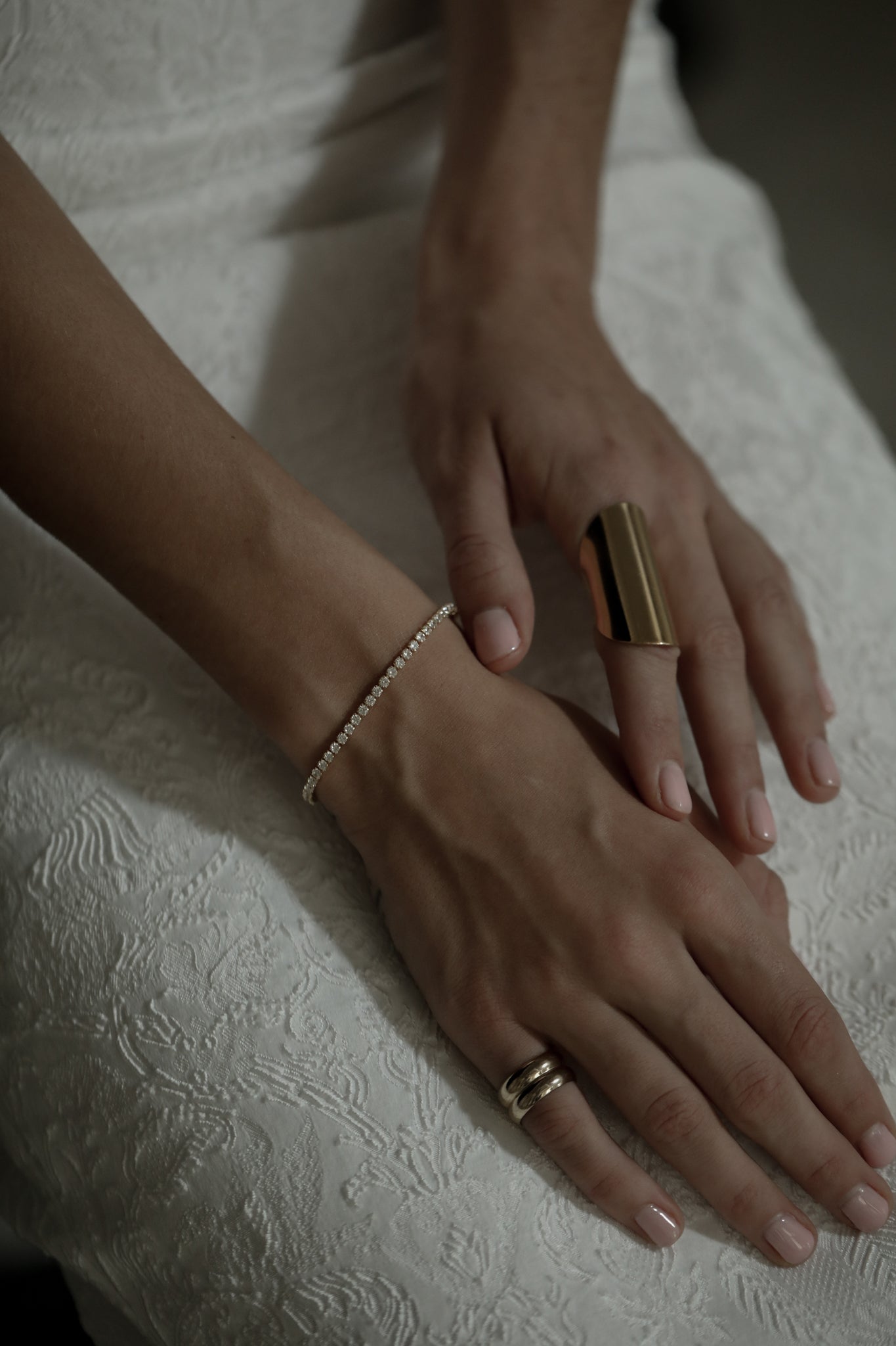 Dainty Crystal Tennis Bracelet