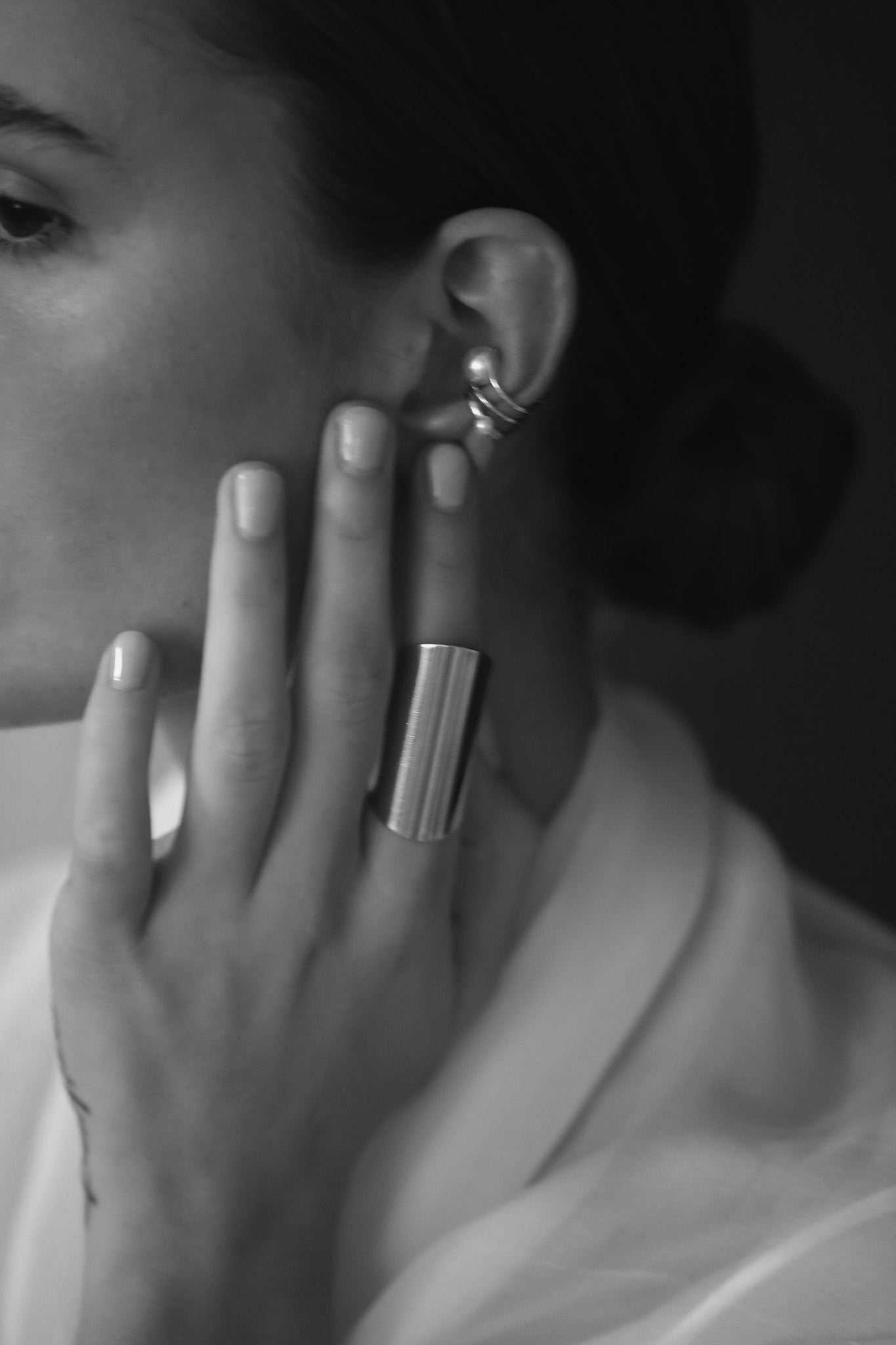 Pearl Gold Ear Cuff Set