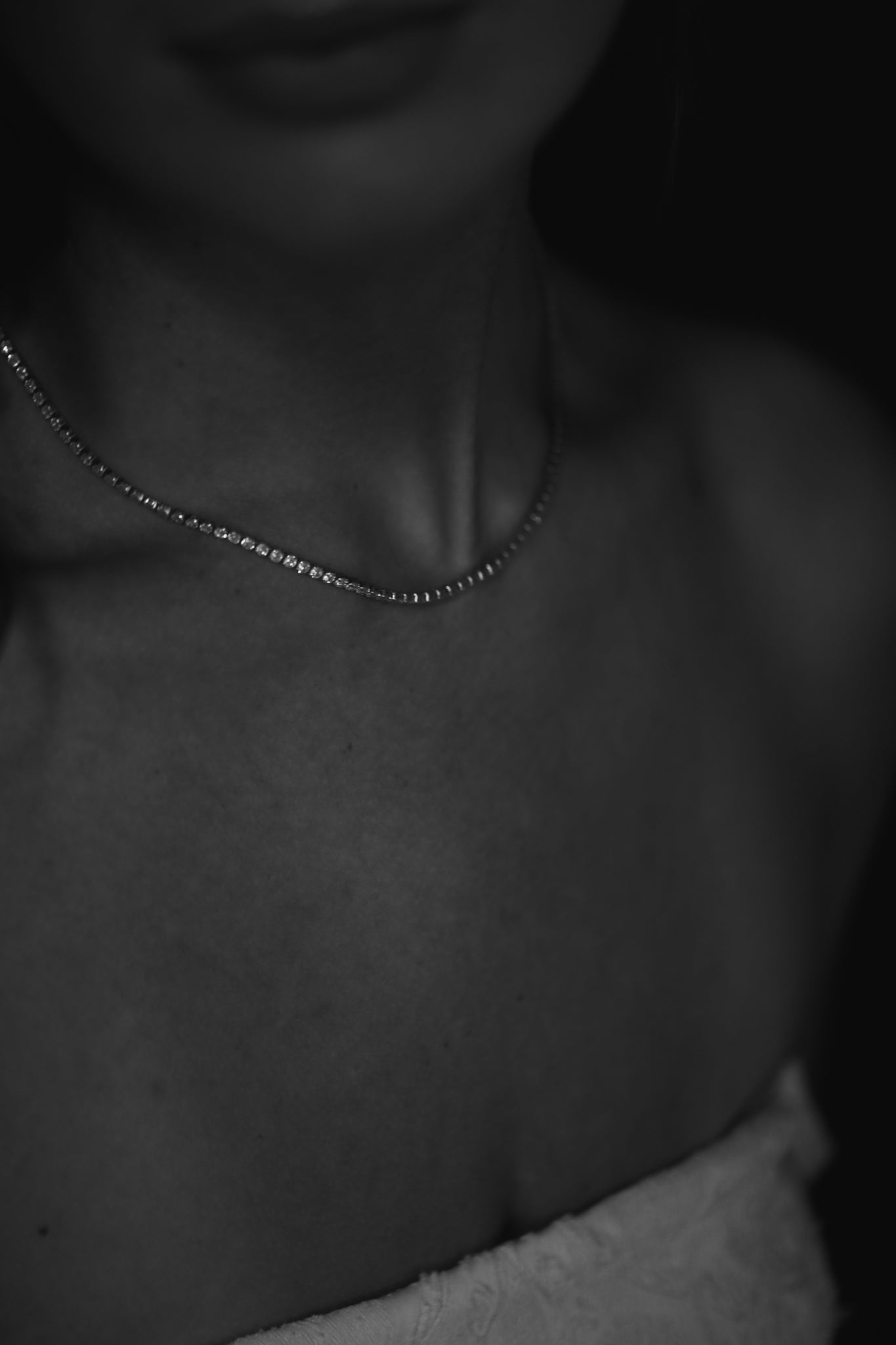 Dainty Crystal Tennis Necklace