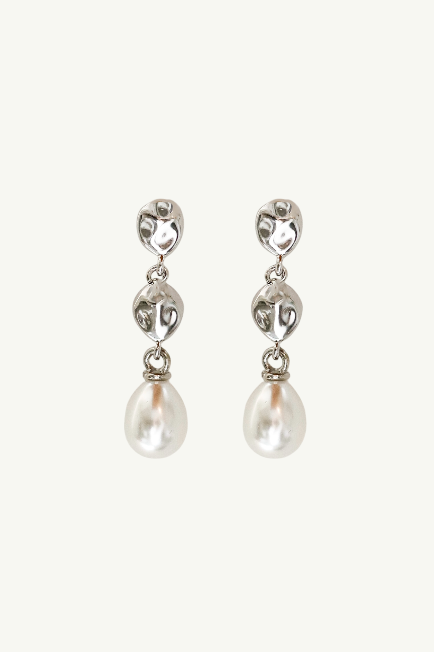 Sculptural Tier Pearl Drop