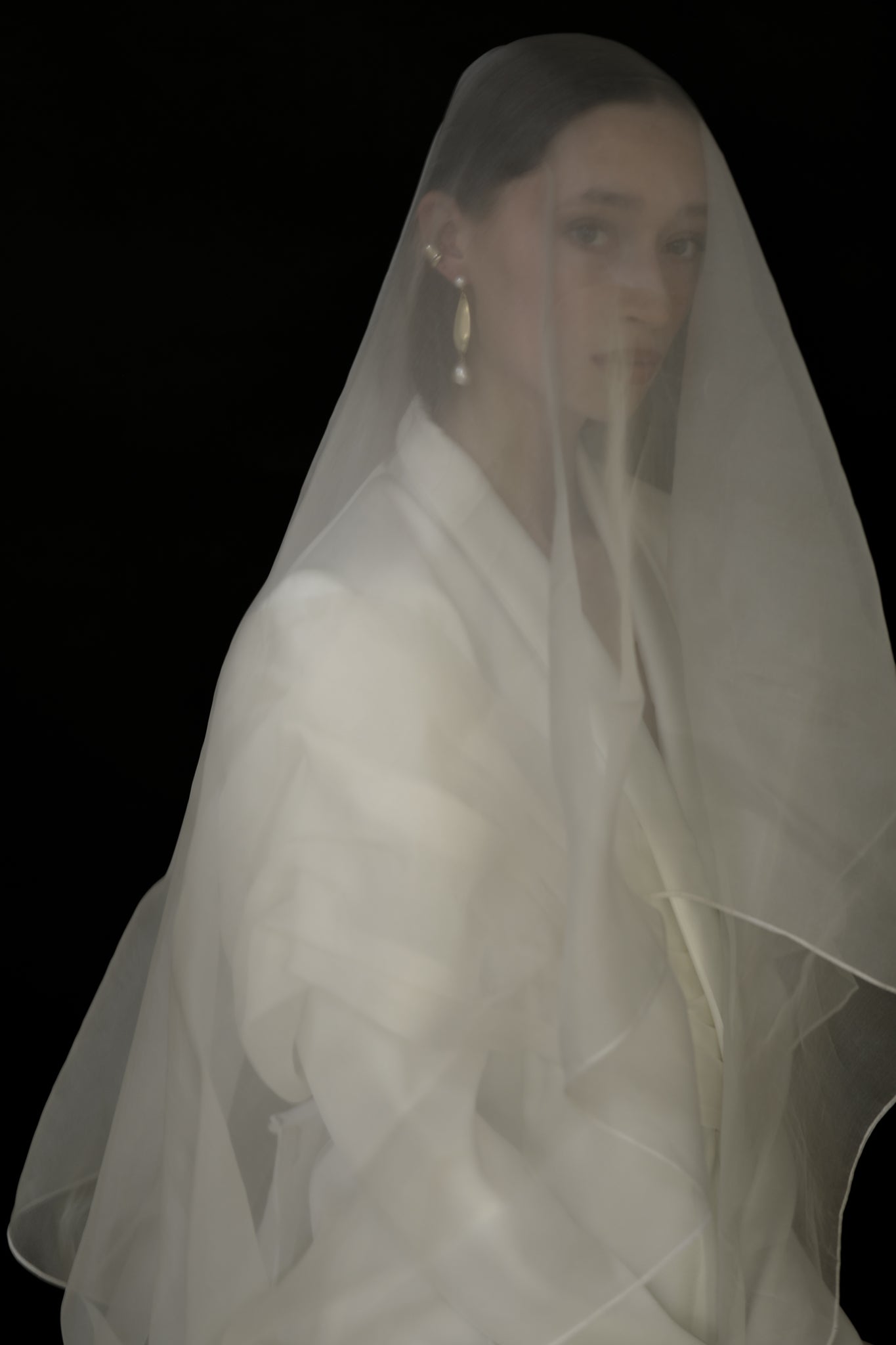 Sculptural Pearl Statement Earrings