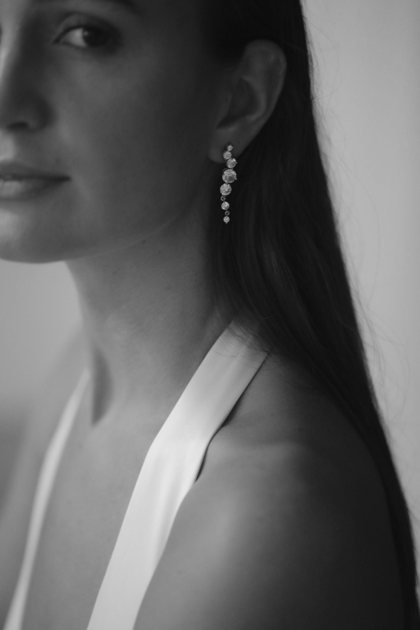 Crystal Cluster Drop Earrings