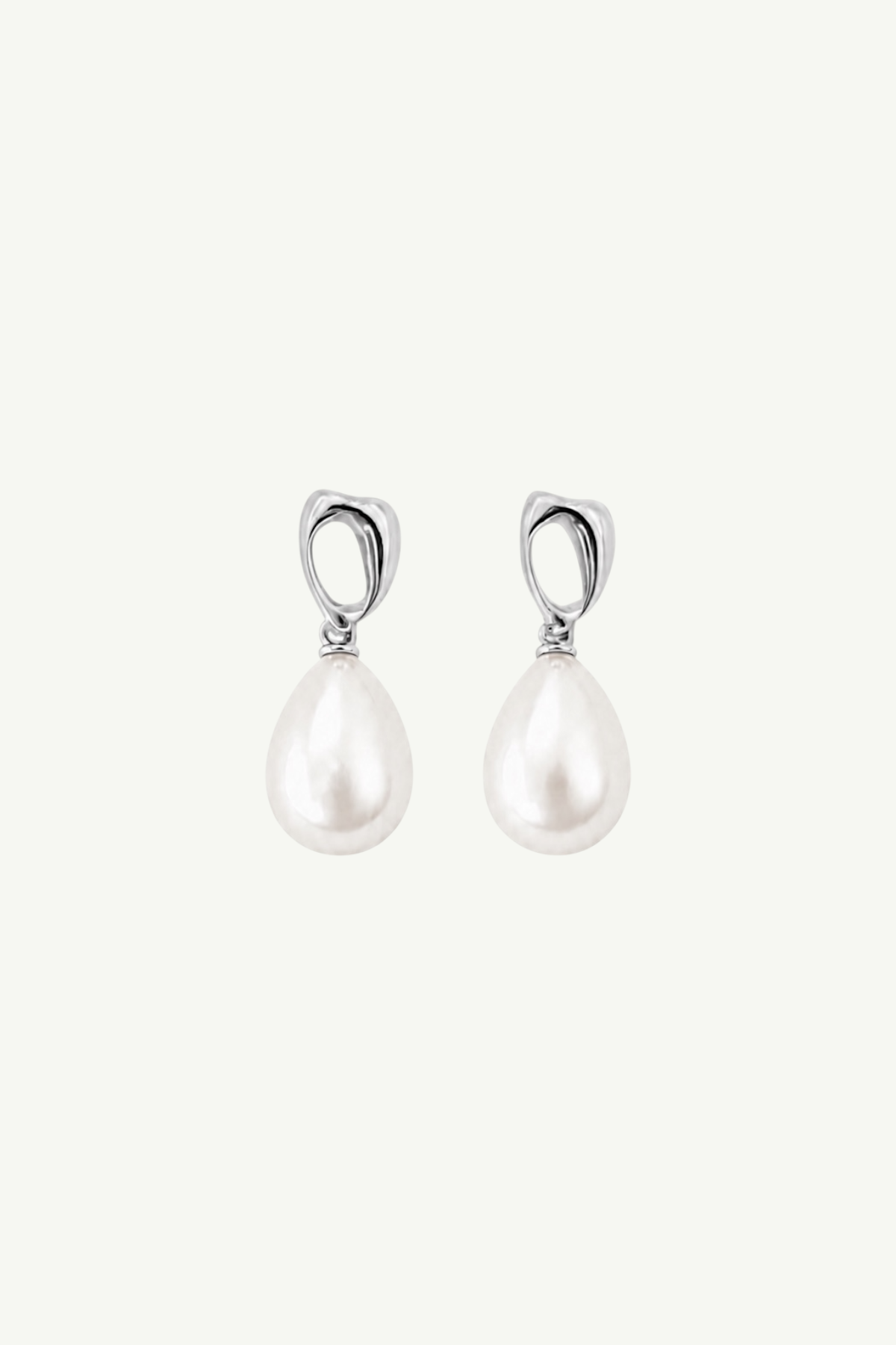 Gilded Pearl Drop Earrings